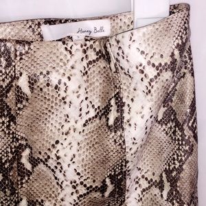 Snakeskin Skirt from Honey Belle